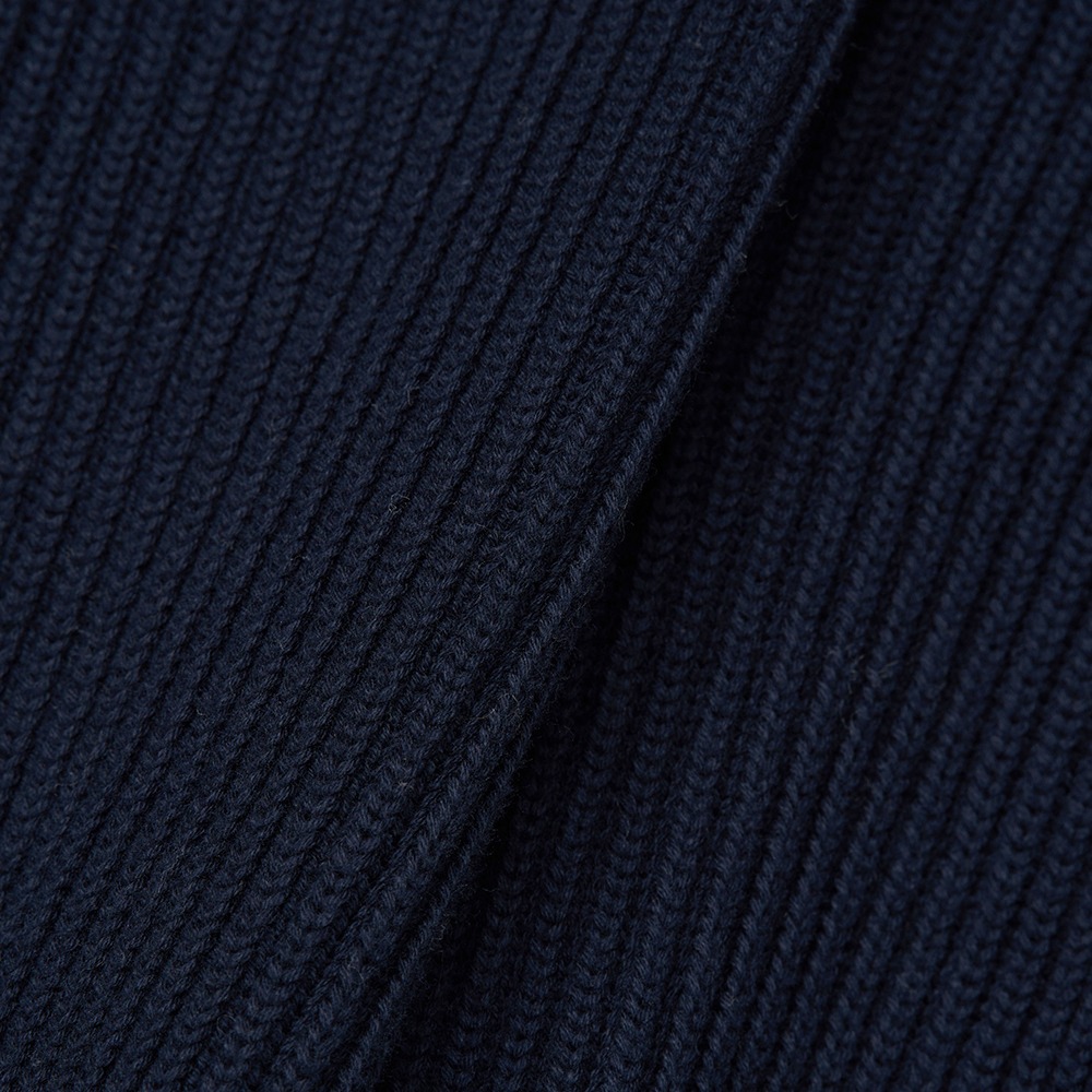 [Steady Every Wear] Raglan Cotton Fisherman Knit Navy  