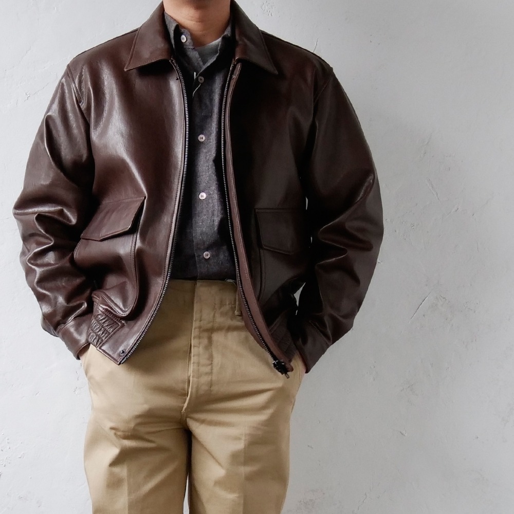 [Steady Every Wear]  SEW A-2 Leather Jacket